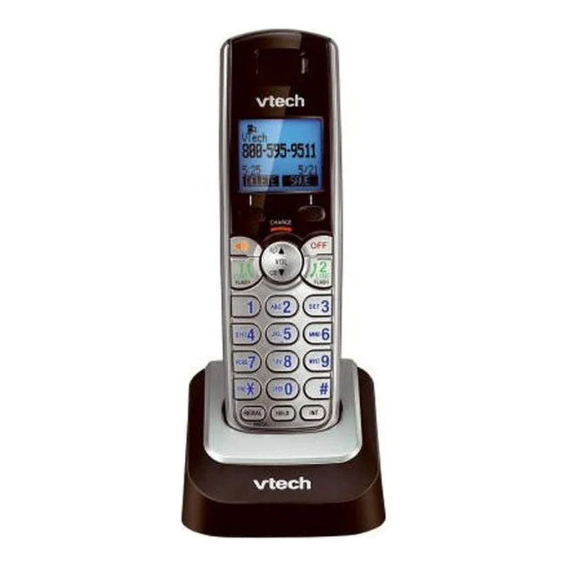 VTech DS6101 Accessory Cordless Handset, Silver/Black | Requires a DS6151 Series Phone System to Operate