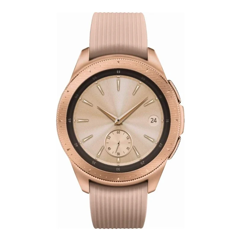 Samsung Galaxy Smart Watch (GPS) 42mm Stainless Steel Case, Rose Gold (Renewed)