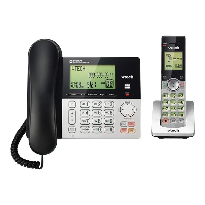 VTech CS6949 DECT 6.0 Standard Phone – Black, Silver