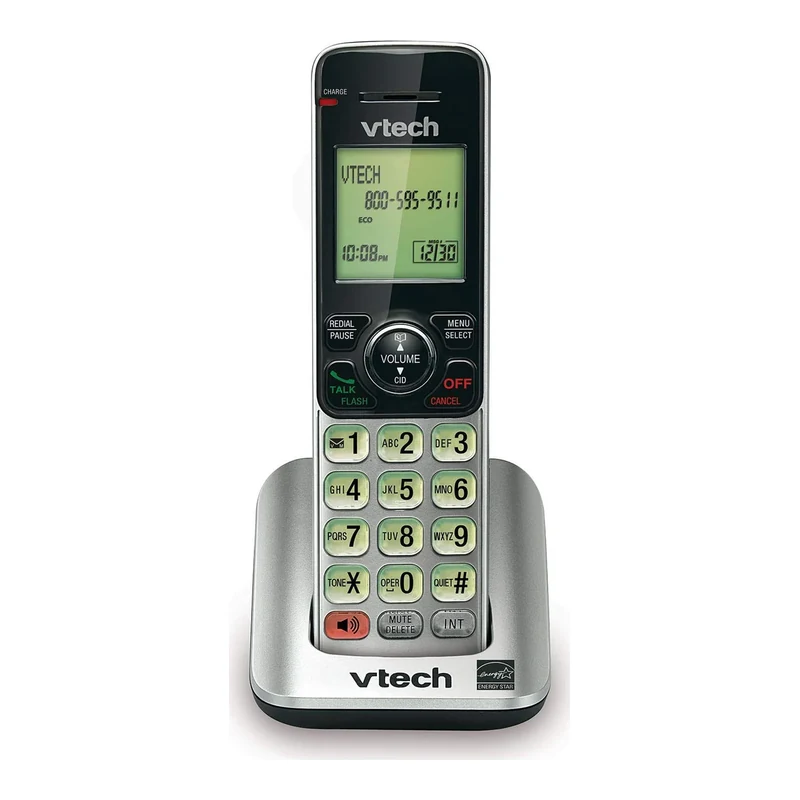 VTech CS6609 Cordless Accessory Handset – Requires a compatible phone system purchased separately (VTech CS6619, CS6629, CS6648, or CS6649),Silver/black