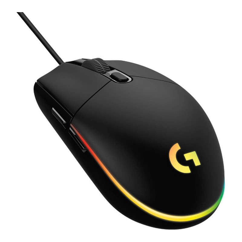 Logitech G203 Wired Gaming Mouse, 8,000 DPI, Rainbow Optical Effect LIGHTSYNC RGB, 6 Programmable Buttons, On-Board Memory, Screen Mapping, PC/Mac Computer and Laptop Compatible…