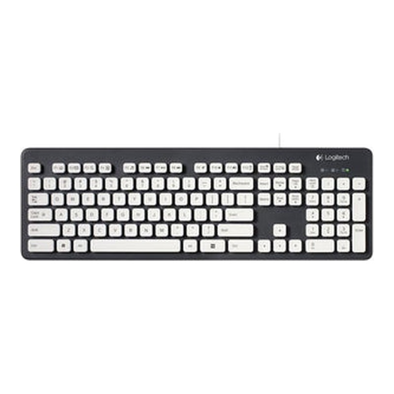 Logitech K310 920-004033 Wired Washable Keyboard – Black/White