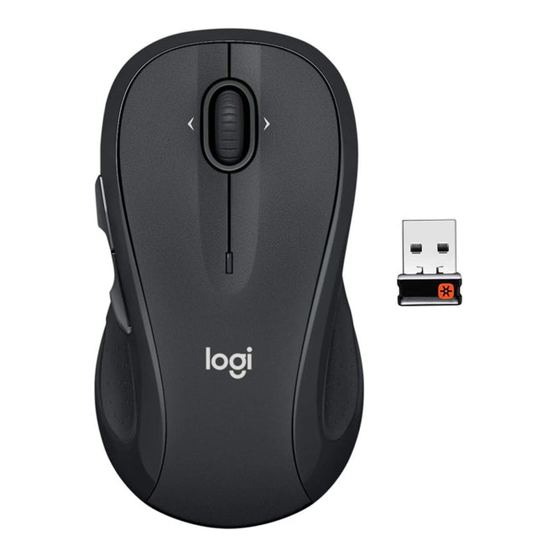 Logitech M510 Wireless Computer Mouse for PC with USB Unifying Receiver – Graphite