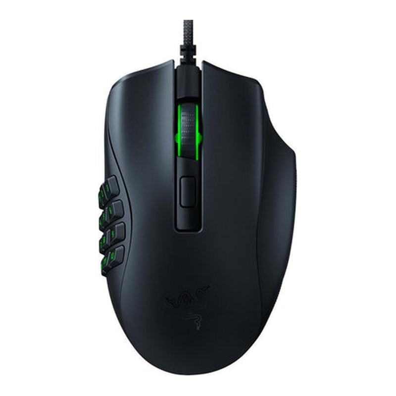 Razer Naga X Wired MMO Gaming Mouse: 18K DPI Optical Sensor – 2nd-gen Razer Optical Switch – Chroma RGB Lighting – 16 Programmable Buttons – 85g – Classic Black
